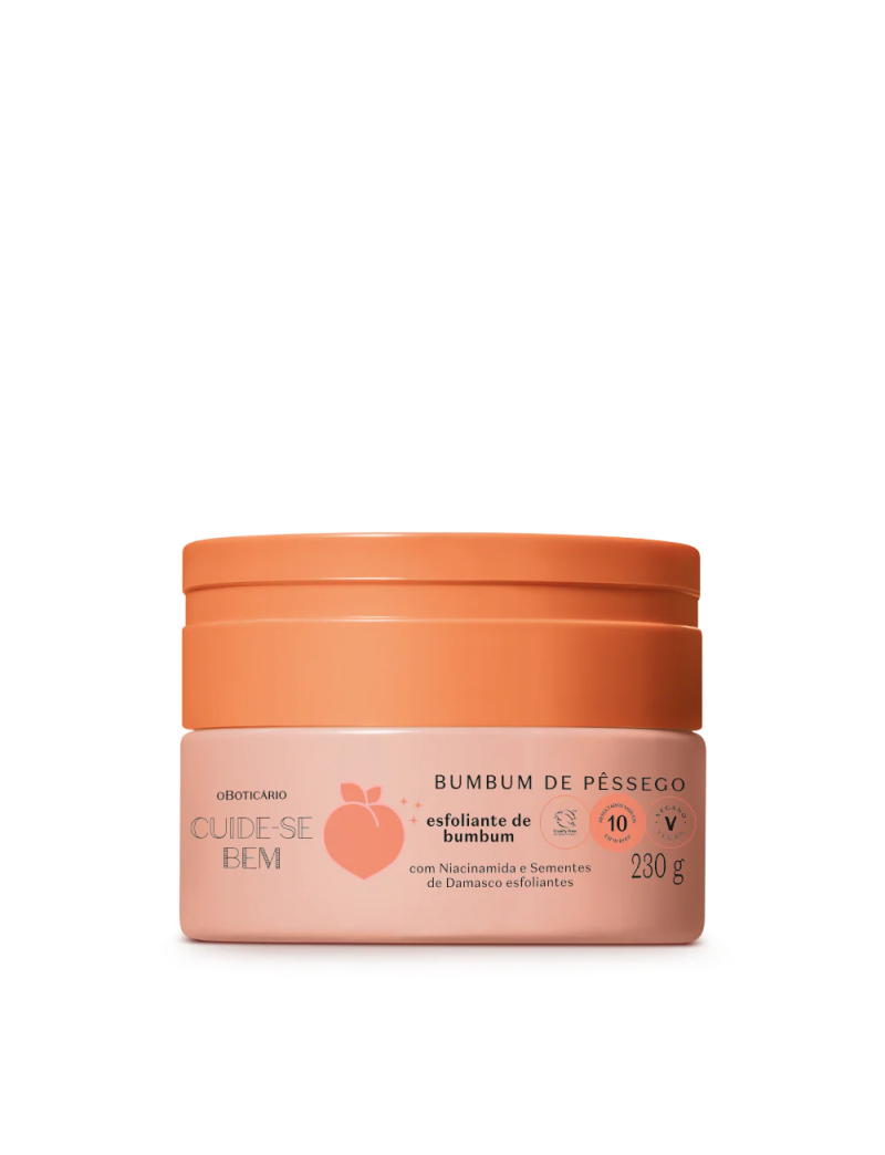 Creme Esfoliante Cuide-se Bem Bumbum de P&ecirc;ssego, 230g