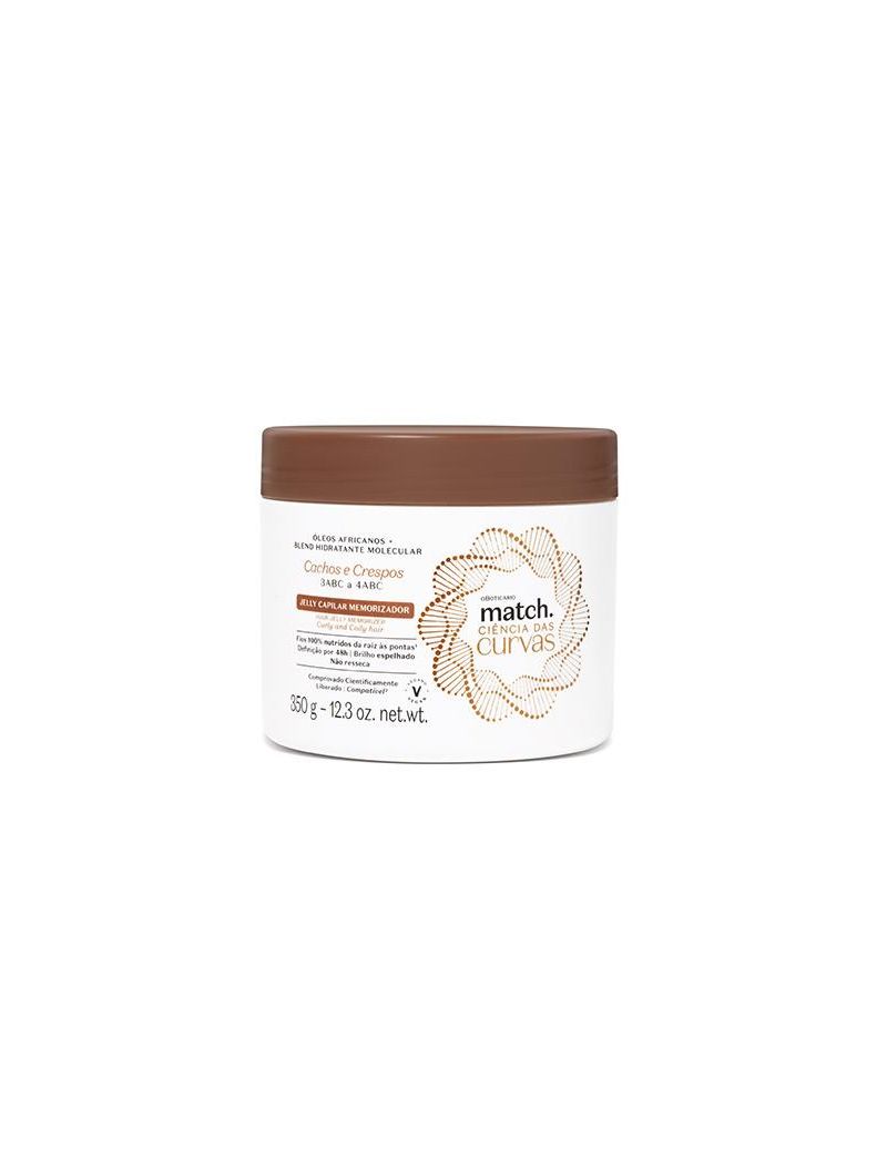 Jelly Capilar Memorizador Match Ci&ecirc;ncia das Curvas, 350g