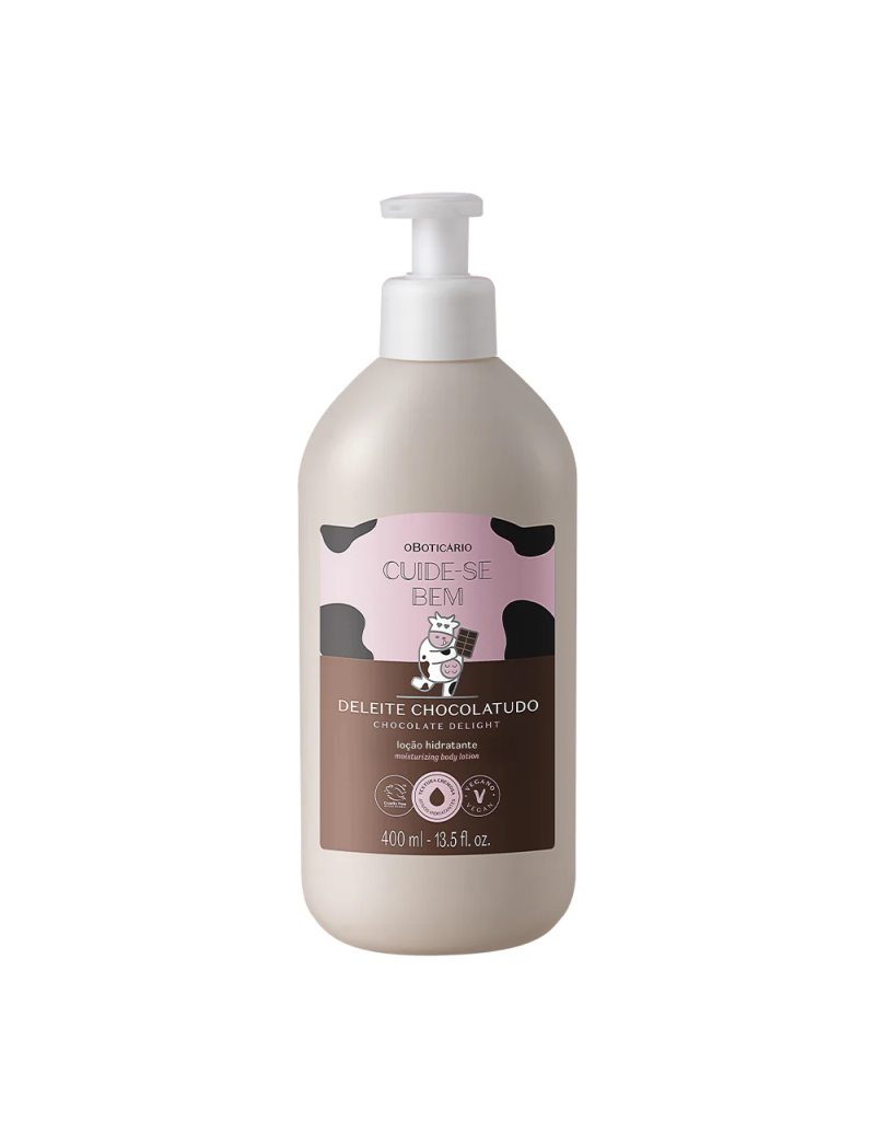 Lo&ccedil;&atilde;o Hidratante Corporal Cuide-se Bem Deleite Chocolatudo 400ml