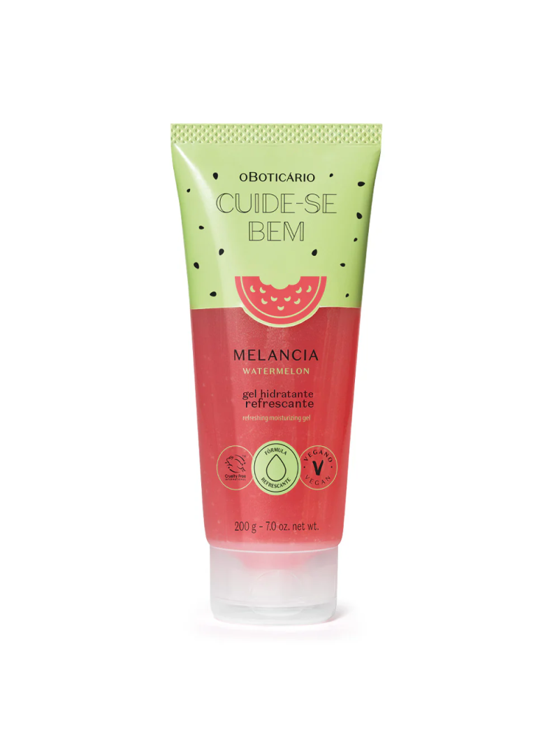 Gel Hidratante Refrescante Cuide-se Bem Melancia, 200g