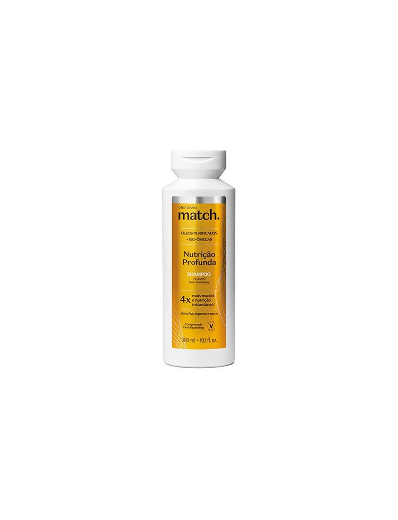Match Shampoo Nutri&ccedil;&atilde;o Profunda, 300ml