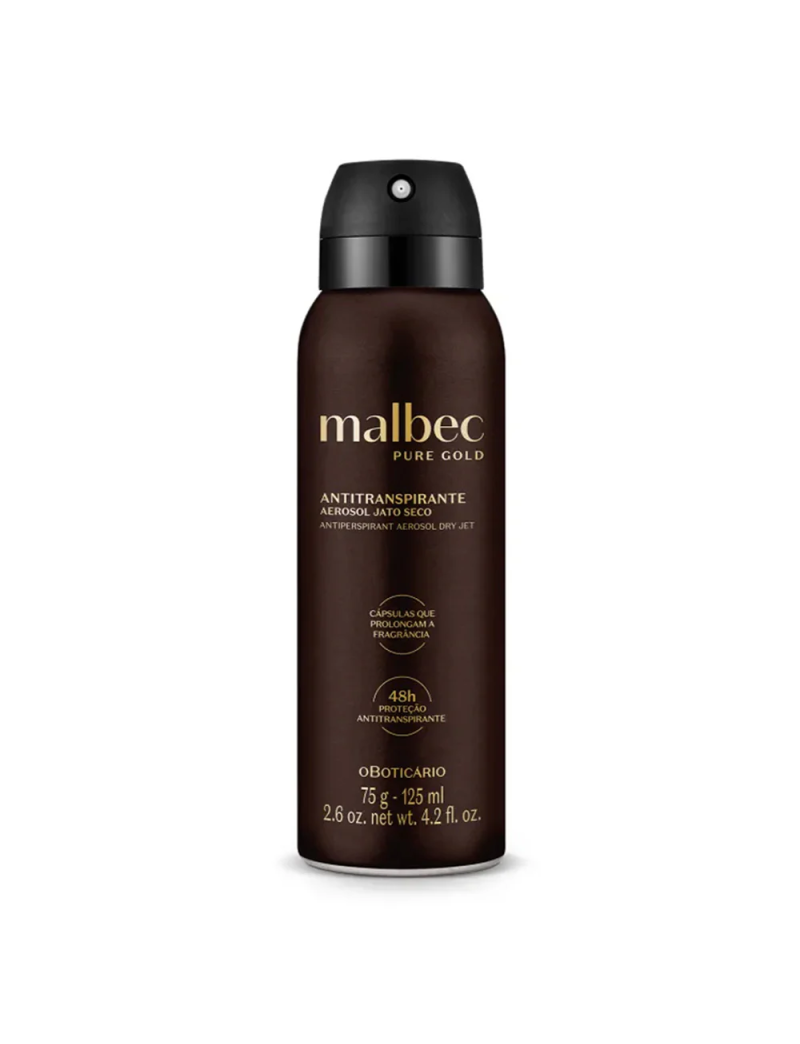 Desodorizante em Spray Malbec Gold 125ml