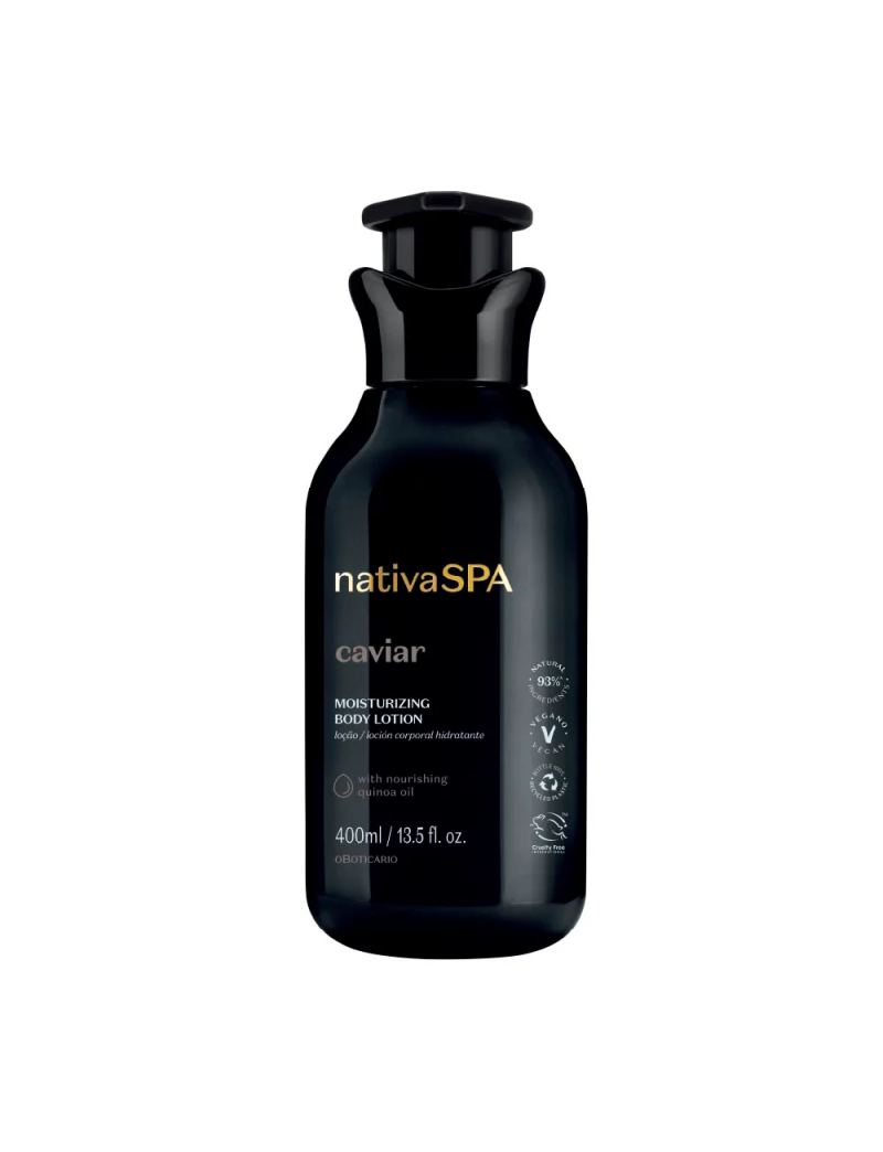 Lo&ccedil;&atilde;o Hidratante Nativa Spa Caviar, 400ml