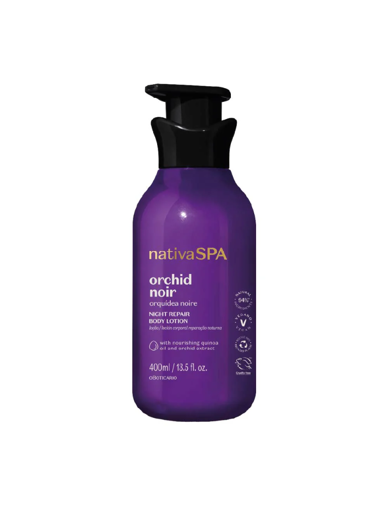 Lo&ccedil;&atilde;o Corporal Nativa Spa Orqu&iacute;dea Noire, 400ml