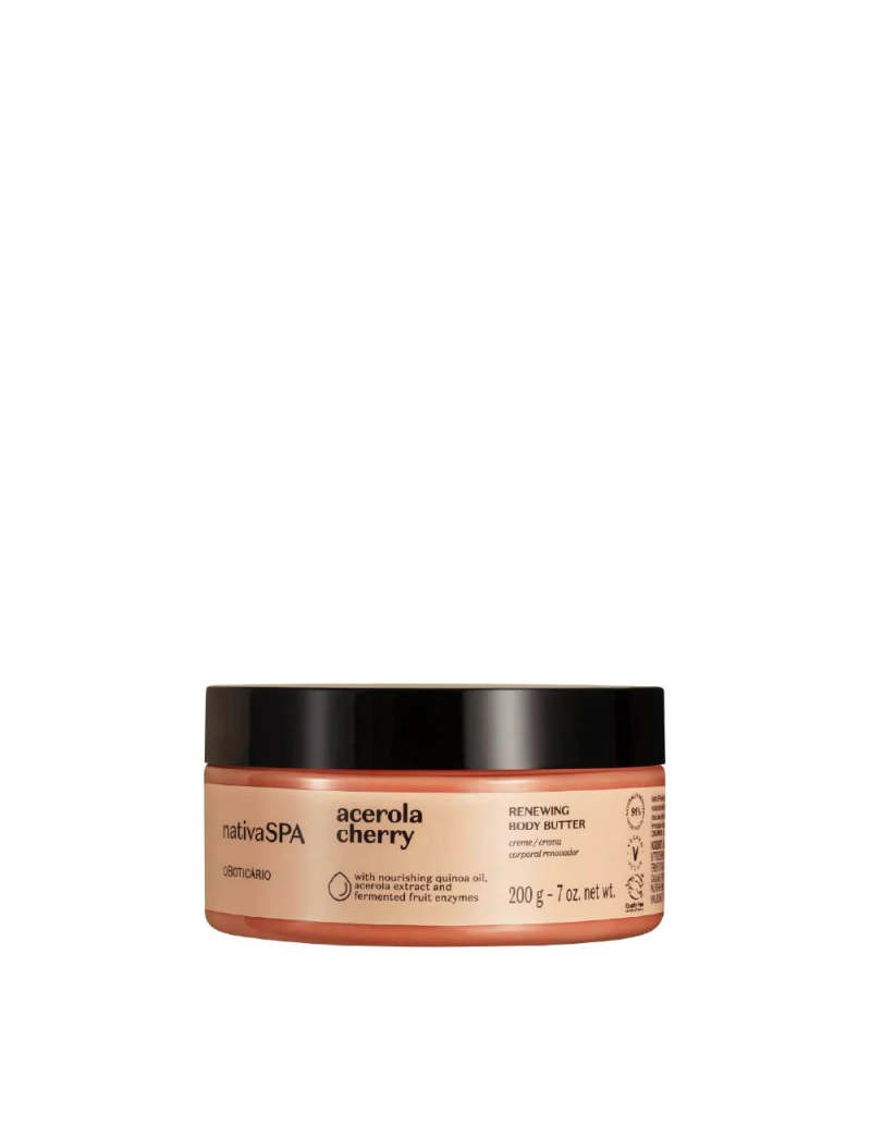 Hidratante Corporal Renovador Nativa Spa Acerola Cherry, 200g