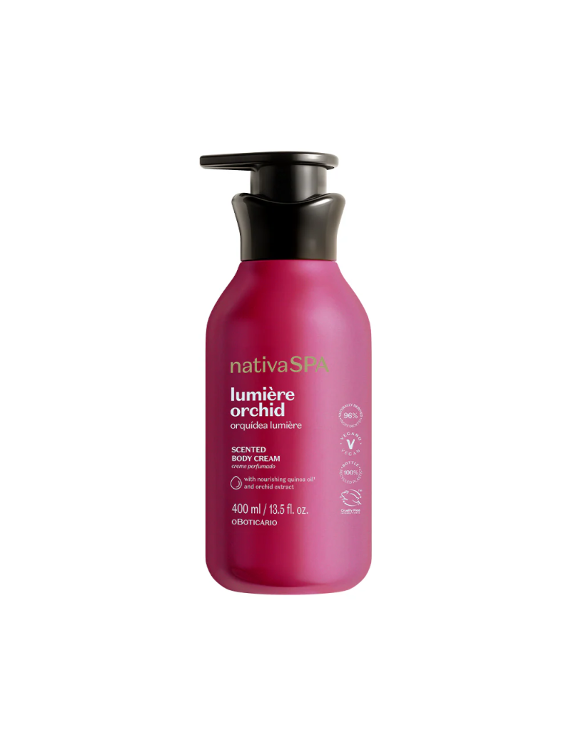 Creme Hidratante Perfumado Nativa SPA Orqu&iacute;dea Lumi&egrave;re, 400ml