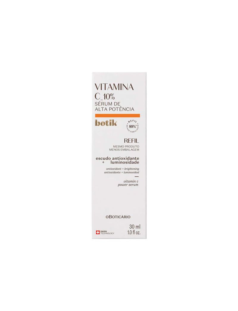 Refil S&eacute;rum de Alta Pot&ecirc;ncia Vitamina C 10% Botik 30ml
