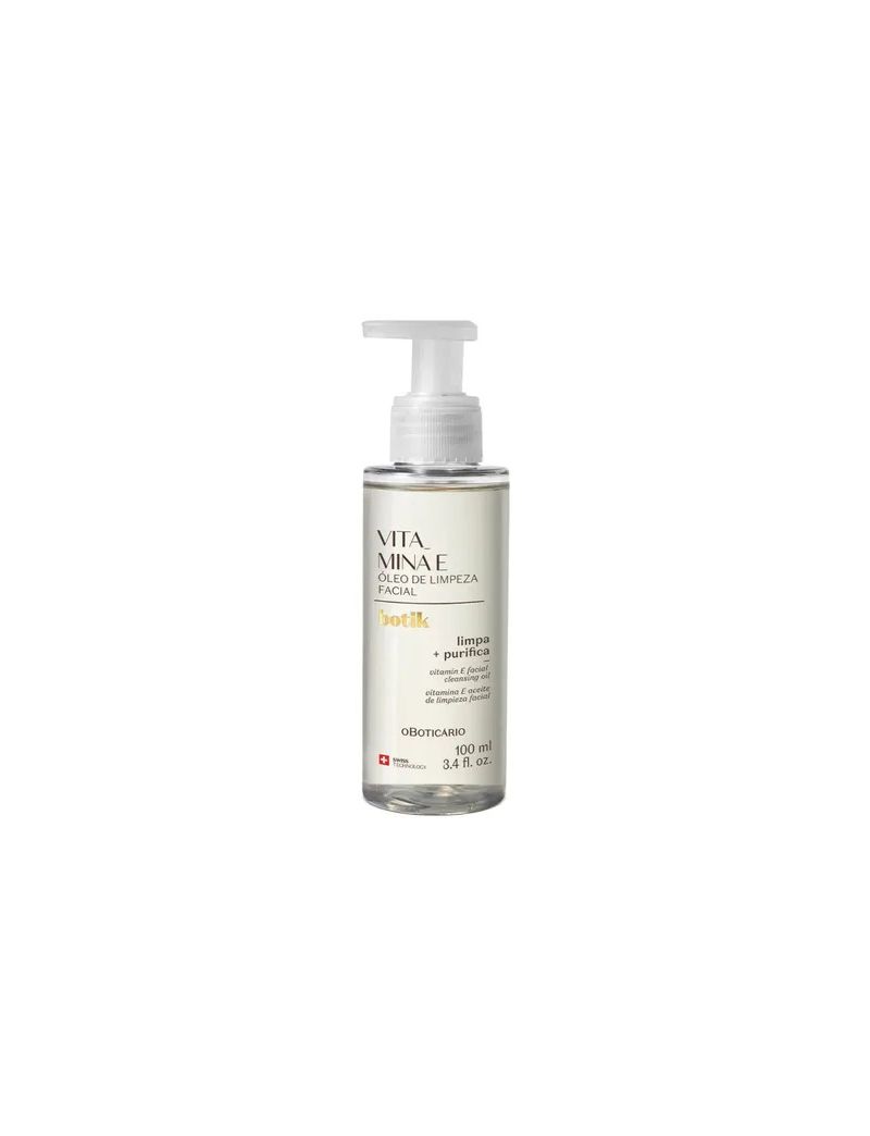 Botik Vitamina E &Oacute;leo de Limpeza Facial, 100ml