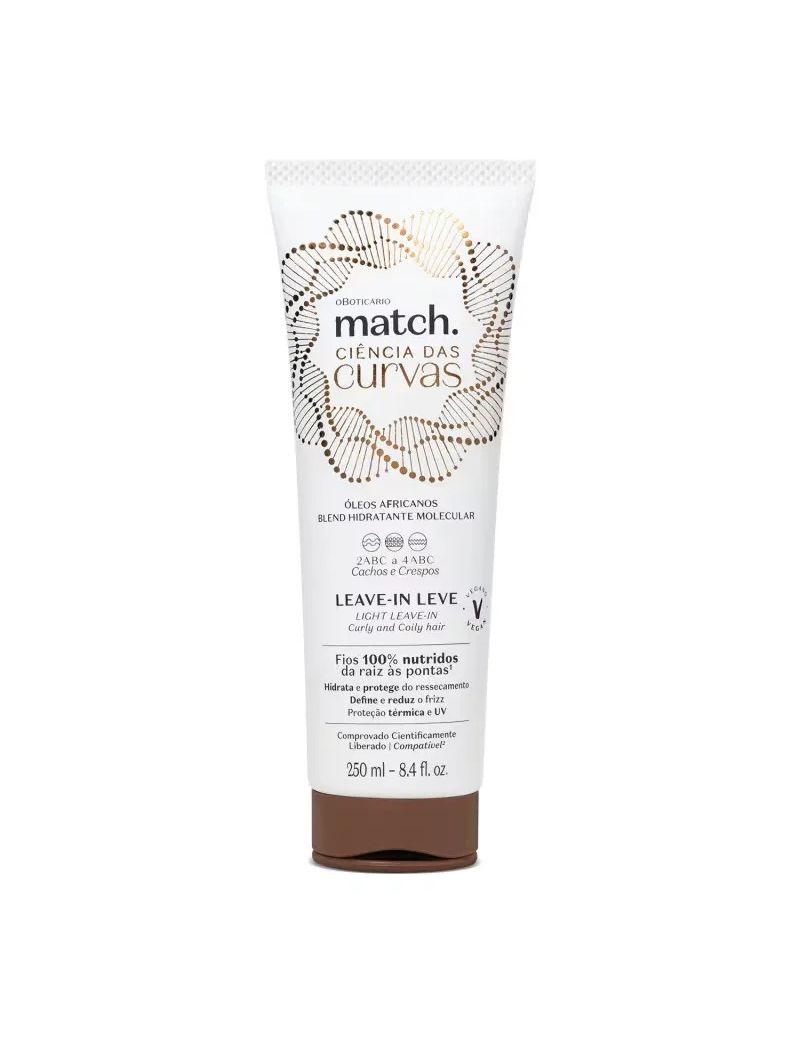 Match Ci&ecirc;ncia das Curvas O Botic&aacute;rio &ndash; Leave-In 250ml