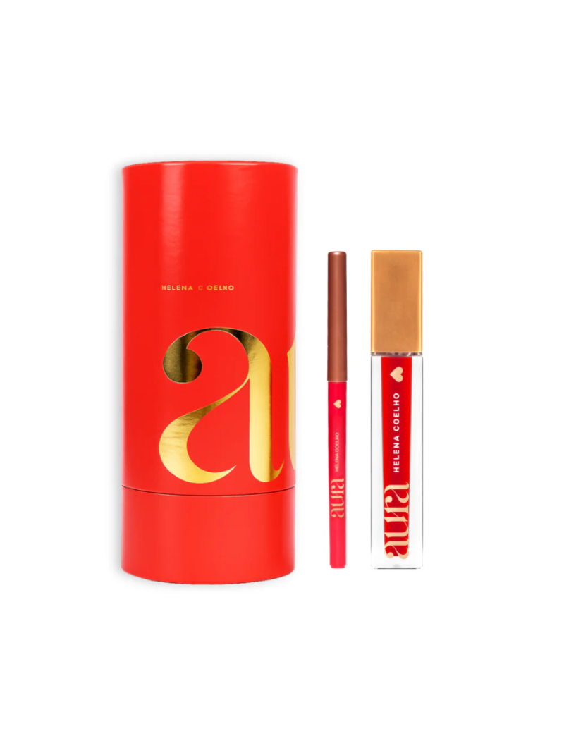 Coffret Aura Signature Lips Unbreakable Red