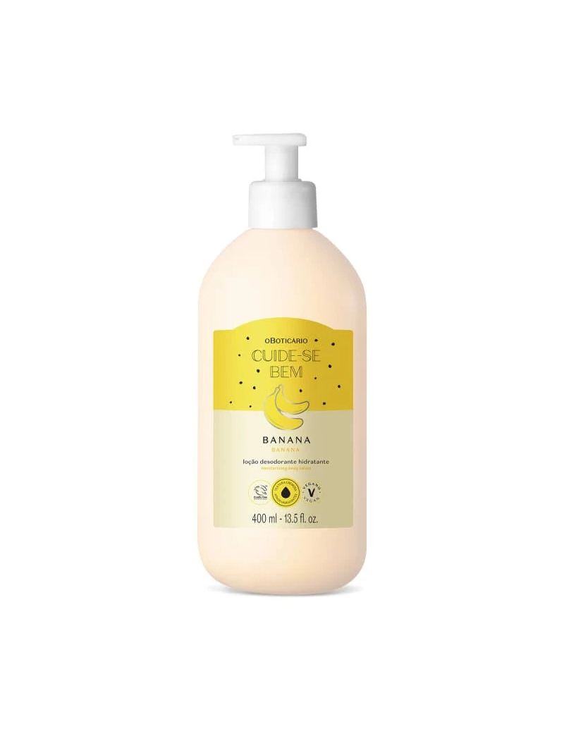 Lo&ccedil;&atilde;o Hidratante Corporal Cuide-se Bem Banana, 400ml