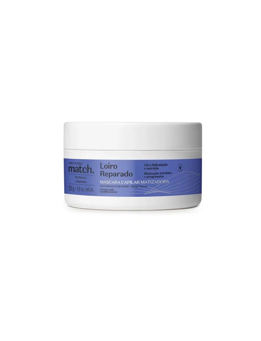 Match Máscara Matizadora Loiro Reparado, 250G