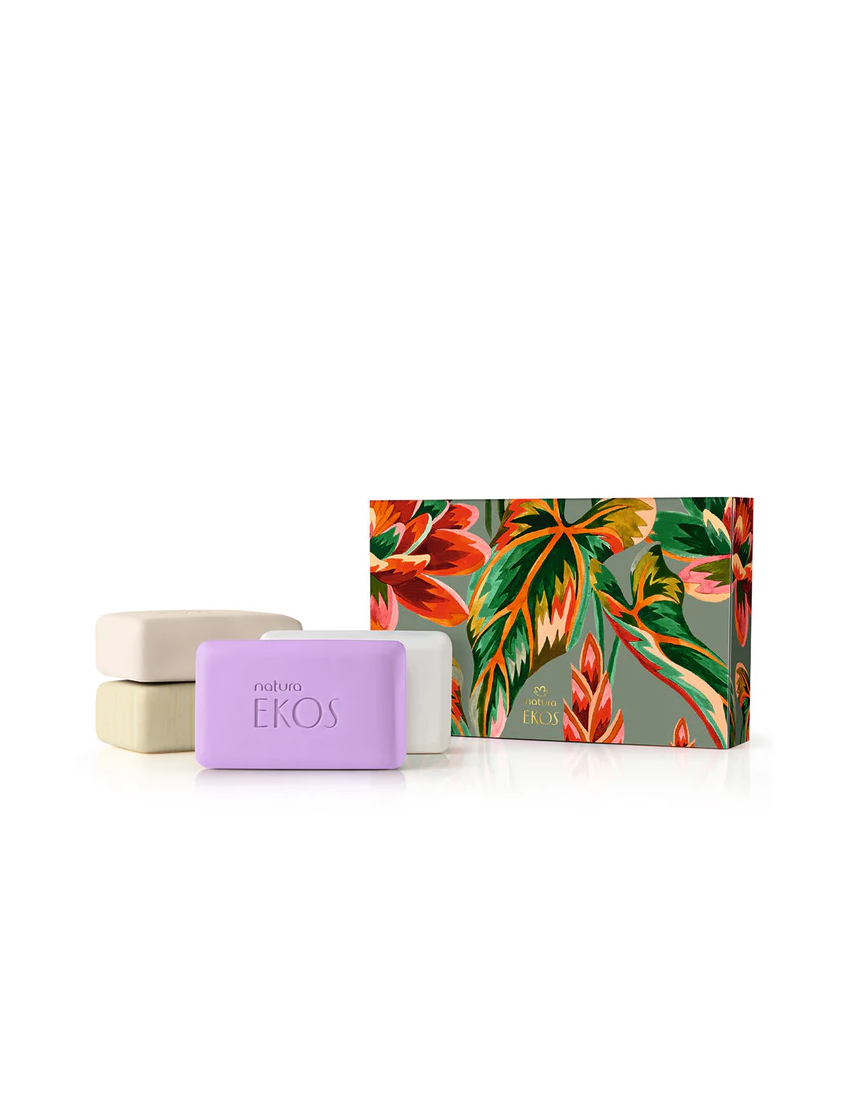 Presente Natura Ekos Sabonetes Exuberância da Amazônia, 4*100g