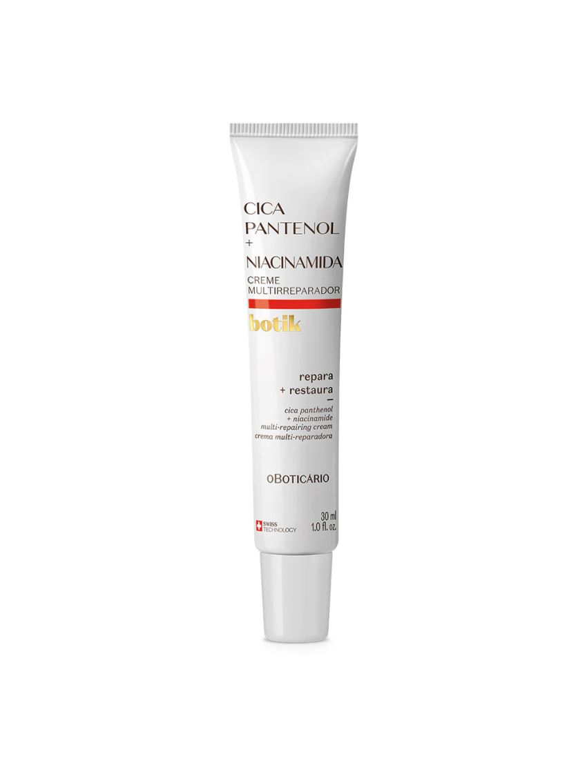 Creme Multirreparador Cica Pantenol + Niacinamida Botik, 30ml