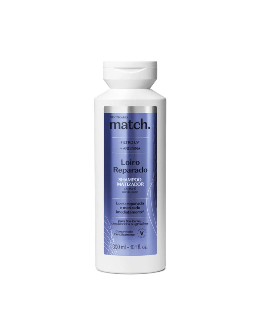 Shampoo Matizador Match Loiro Reparado, 300ml