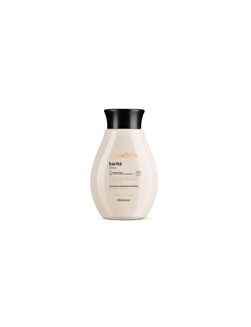 Óleo Hidratante Nativa Spa Karité, 200ml