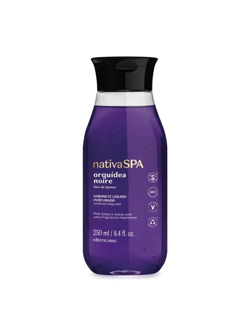 Sabonete Líquido Perfumado Nativa Spa Orquídea Noire, 250ml