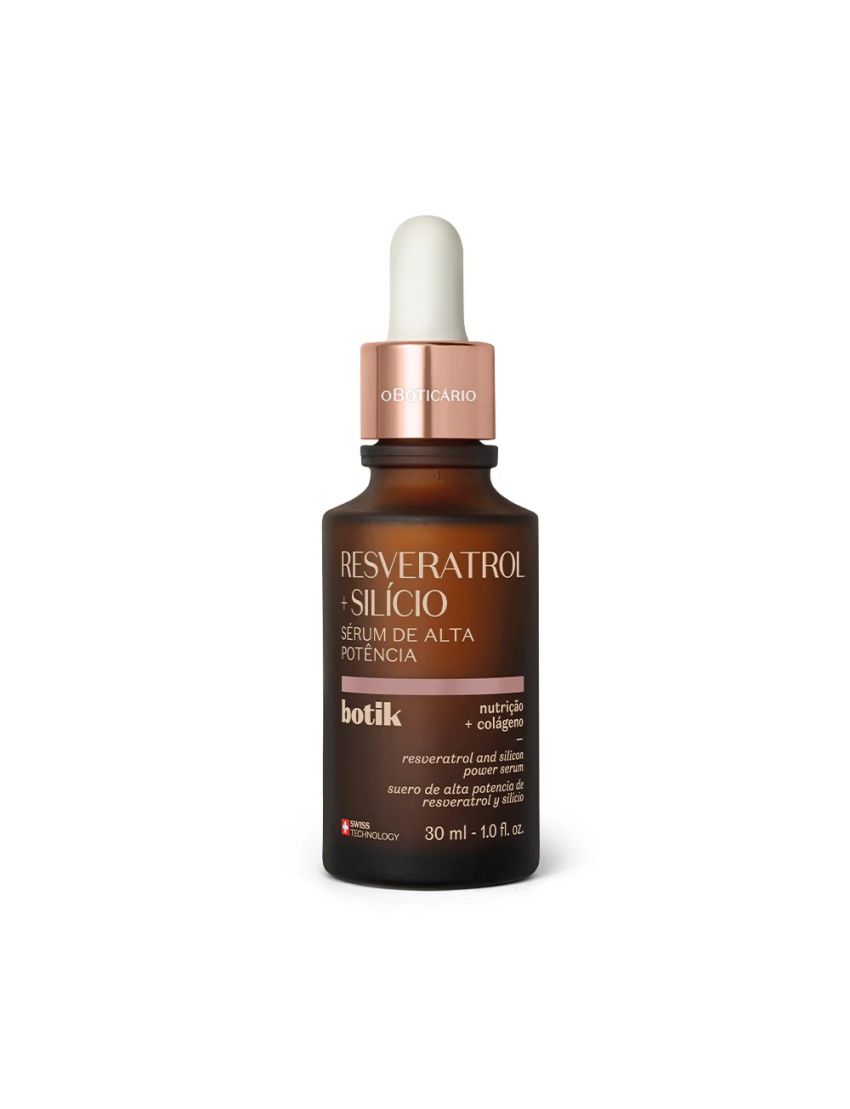 Sérum de Alta Potência Botik Resveratrol + Silício, 30ml