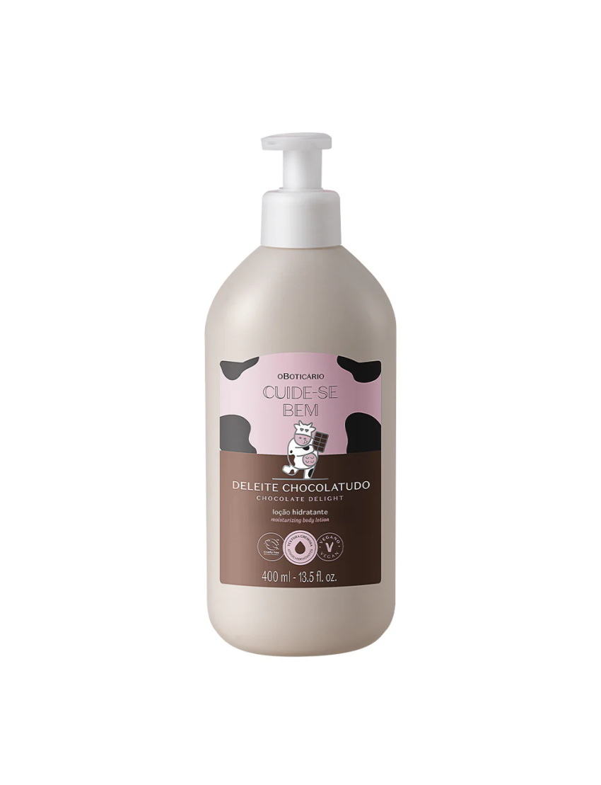 Loção Hidratante Corporal Cuide-se Bem Deleite Chocolatudo 400ml