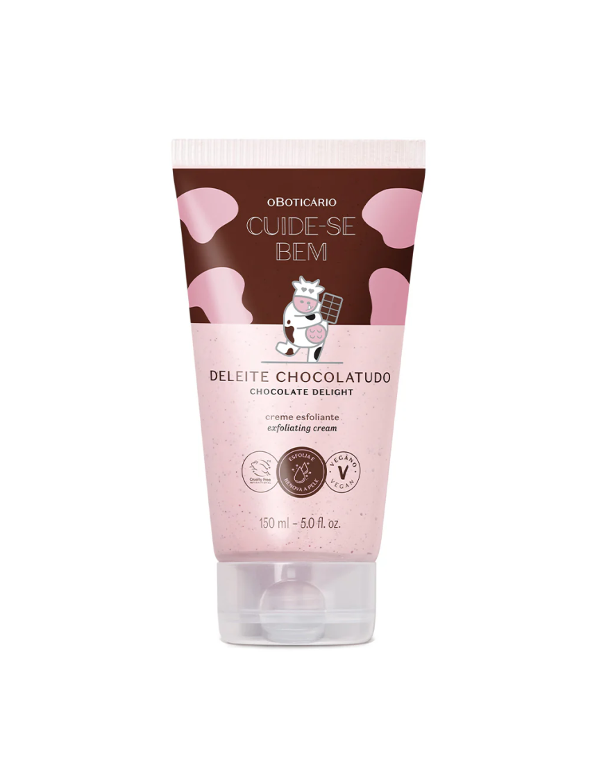 Creme Esfoliante Corporal Cuide-se Bem Deleite Chocolatudo 150ml