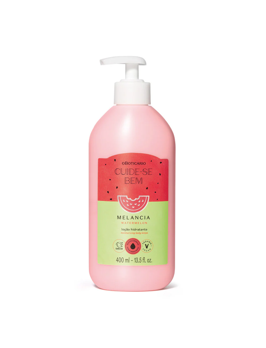 Loção Hidratante Corporal Cuide-se Bem Melancia, 400ml