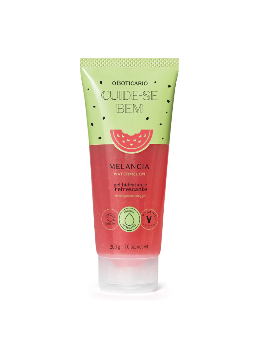 Gel Hidratante Refrescante Cuide-se Bem Melancia, 200g