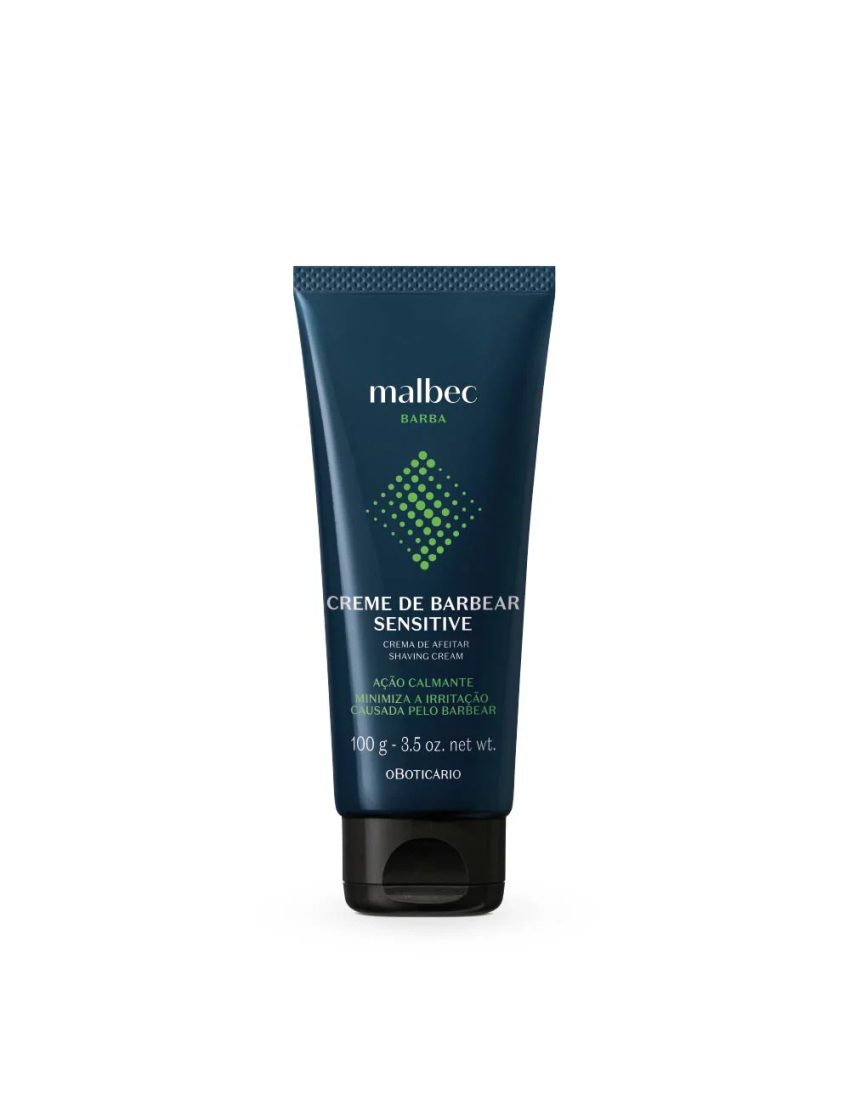 Creme de Barbear Malbec Club Sensitive, 100g