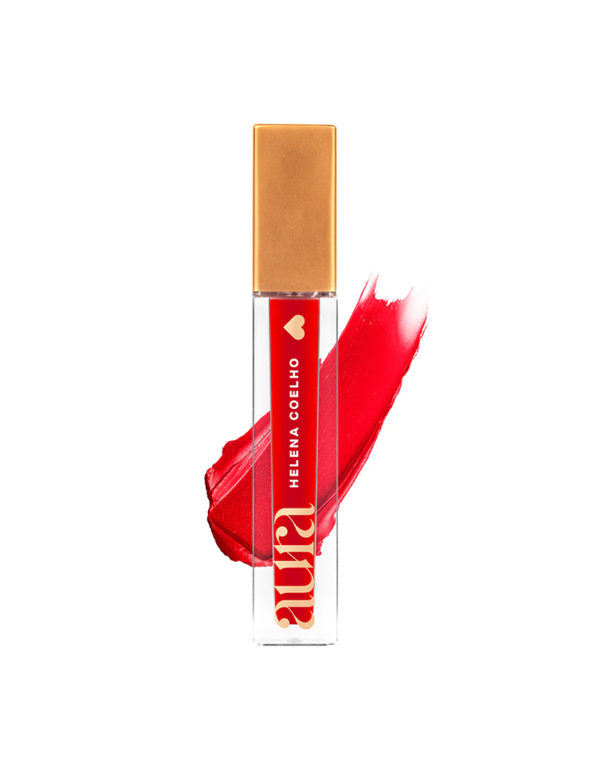 Batom Líquido Unbreakable Red Aura By Helena Coelho, 4ml