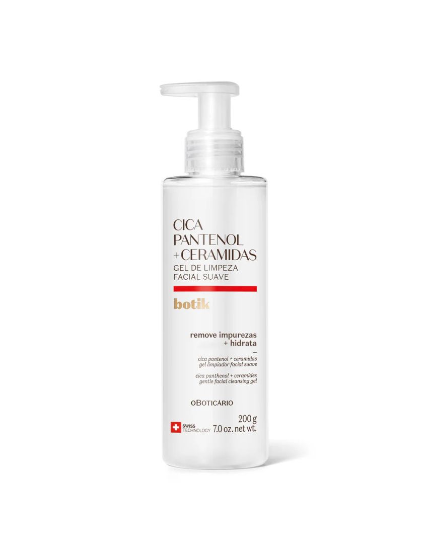 Gel de Limpeza Suave Botik Cica Pantenol e Ceramidas 200g
