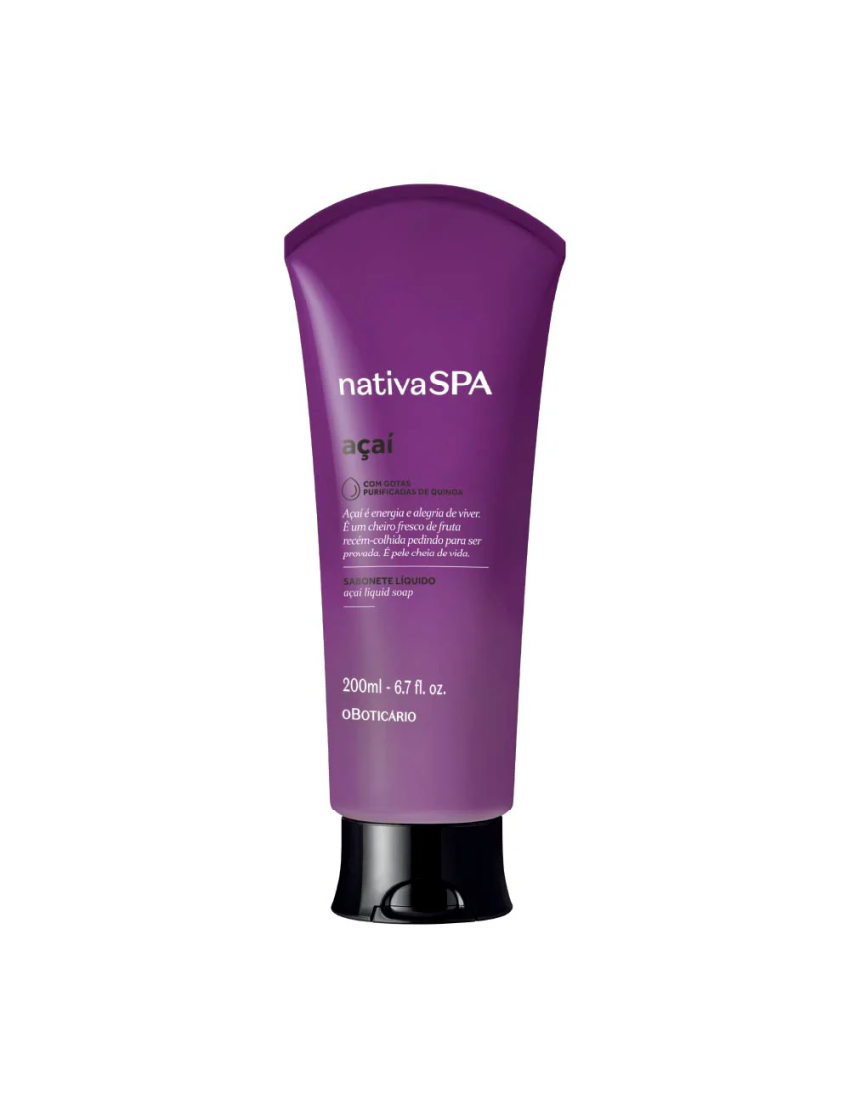 Sabonete Líquido Nativa Spa Açaí, 200ml