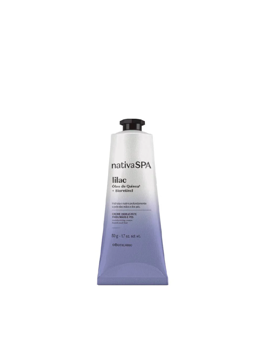Creme Hidratante Para Mãos e Pés Nativa SPA Lilac, 50g