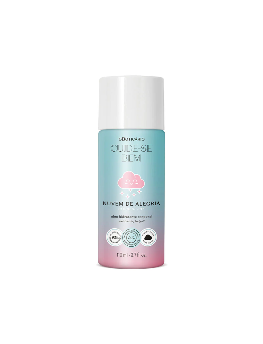 Cuide-se Bem Nuvem de Alegria Óleo Hidratante Corporal, 110ml