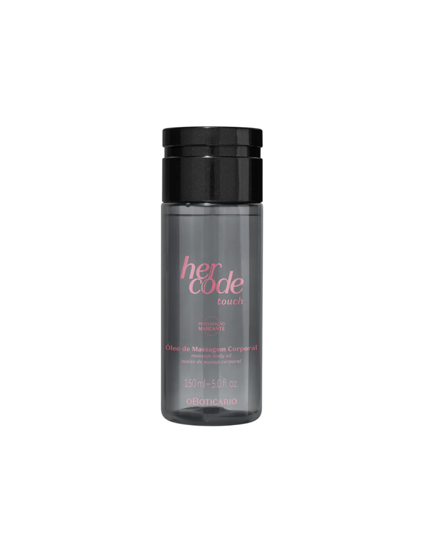 Óleo De Massagem Corporal Her Code Touch 150ml