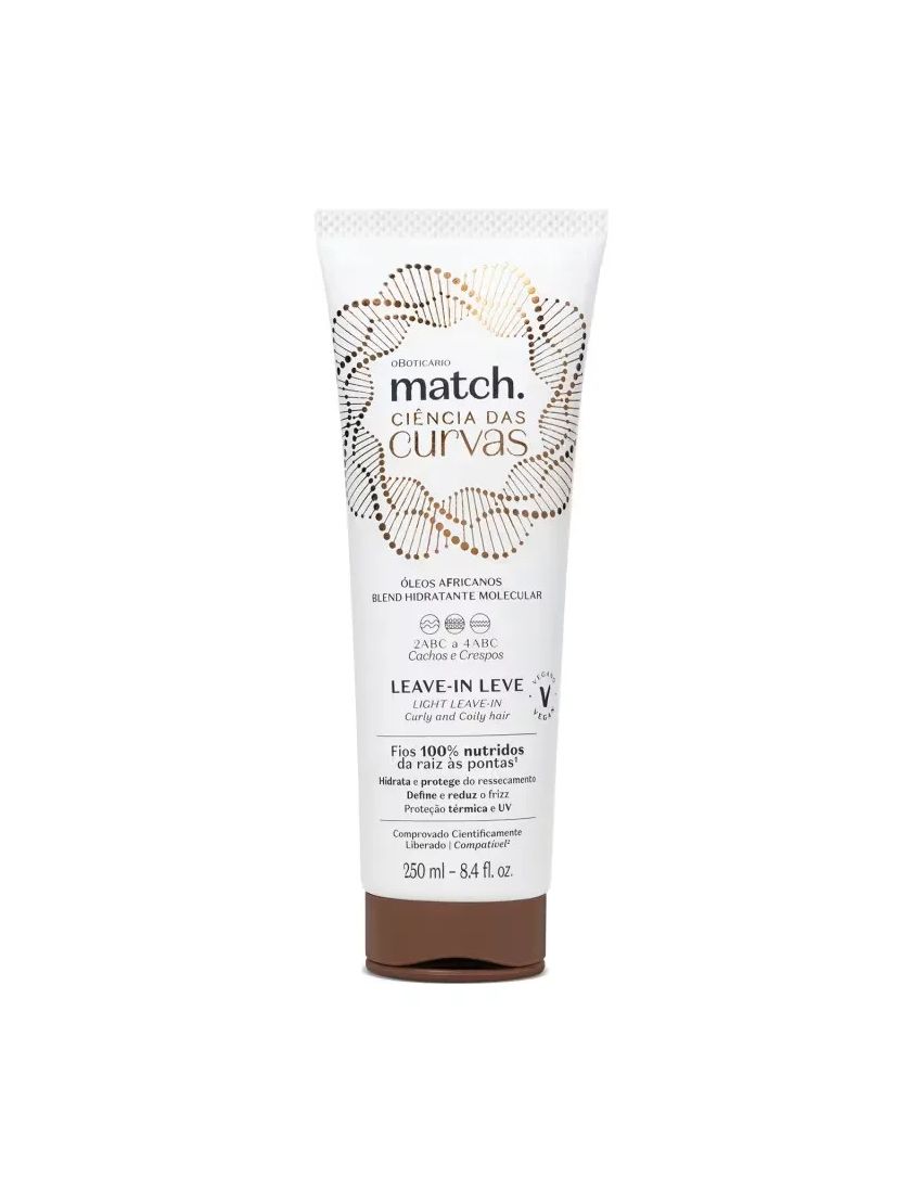 Match Ciência das Curvas O Boticário – Leave-In 250ml