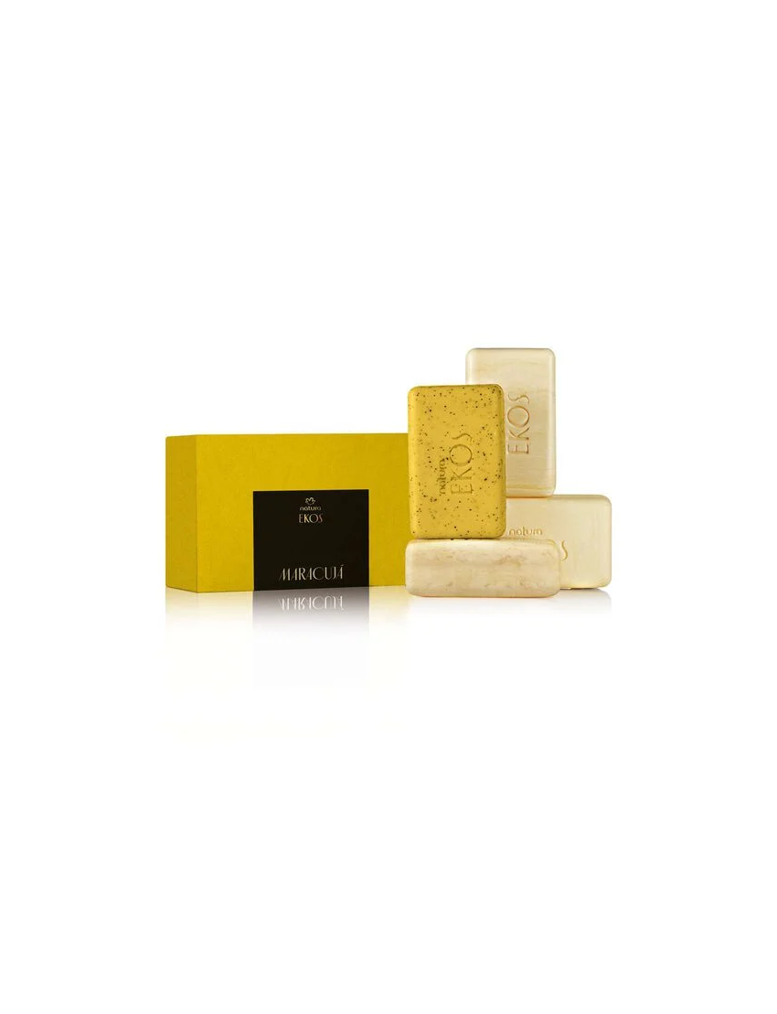 Sabonete em Barra Cremoso e Esfoliante  Ekos Maracujá, 4*100g