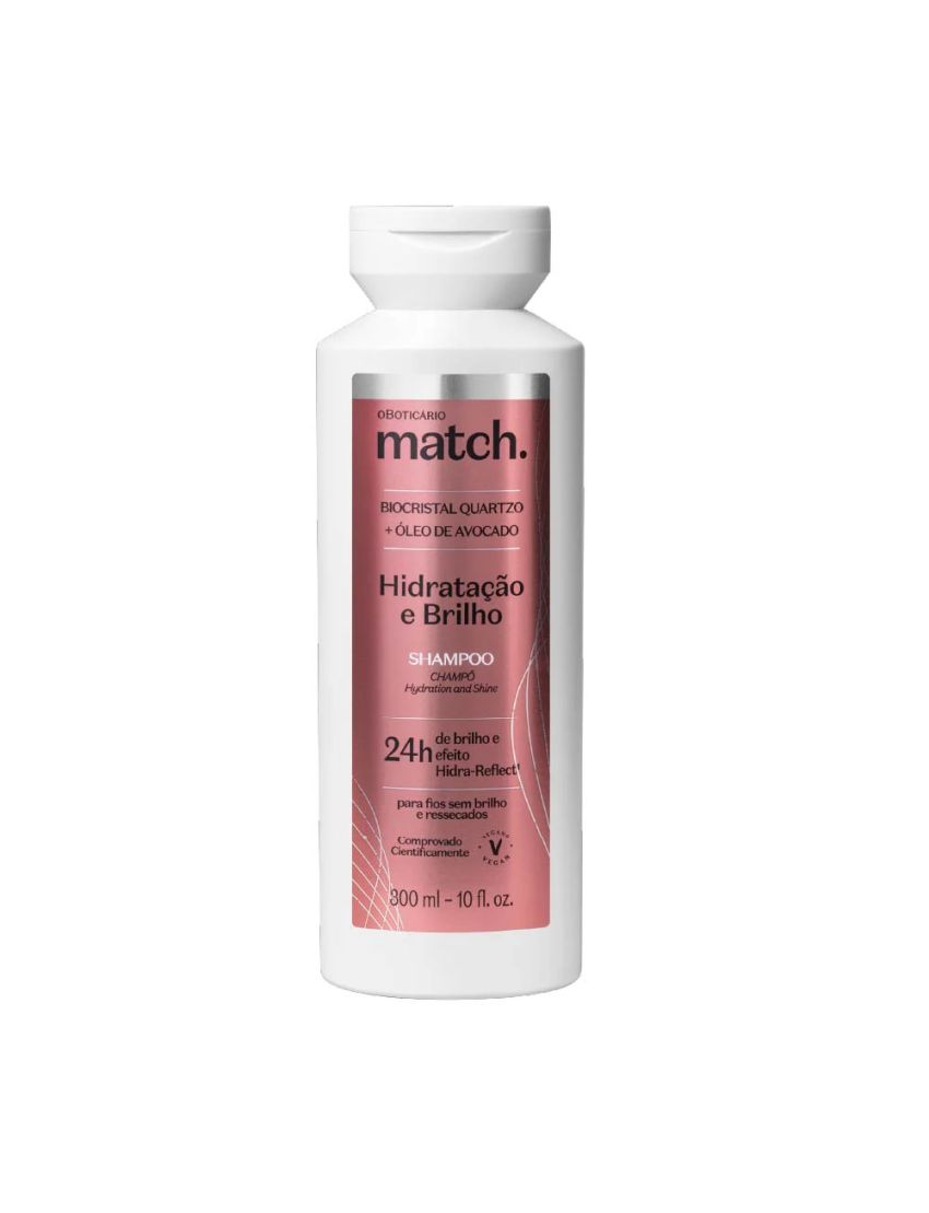 Shampoo Match Hidratação e Brilho, 300ml