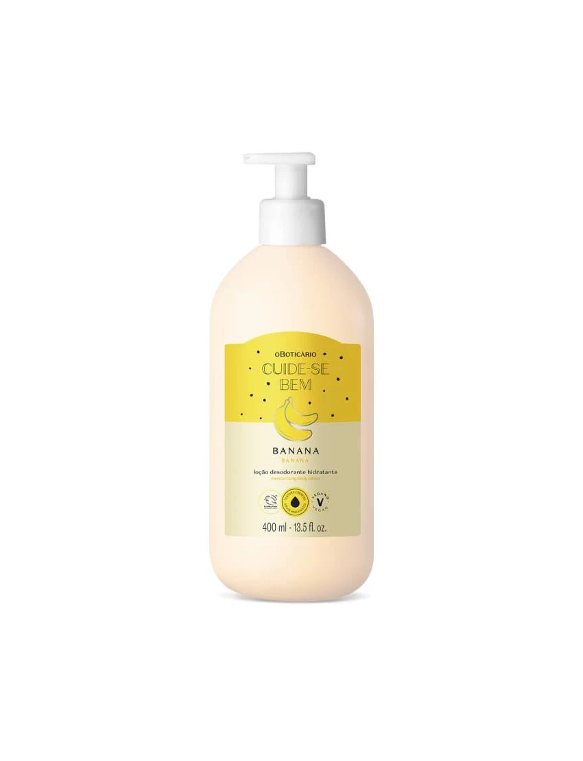Loção Hidratante Corporal Cuide-se Bem Banana, 400ml