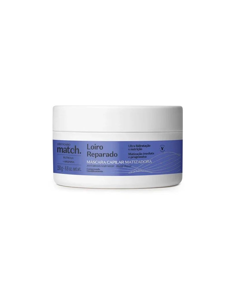 Match M&aacute;scara Matizadora Loiro Reparado, 250G