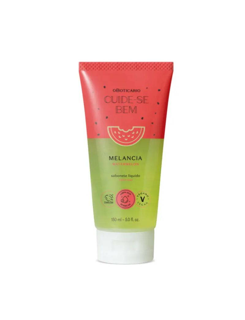 Cuide-se Bem Feira Melancia, Sabonete L&iacute;quido Corporal 150ml