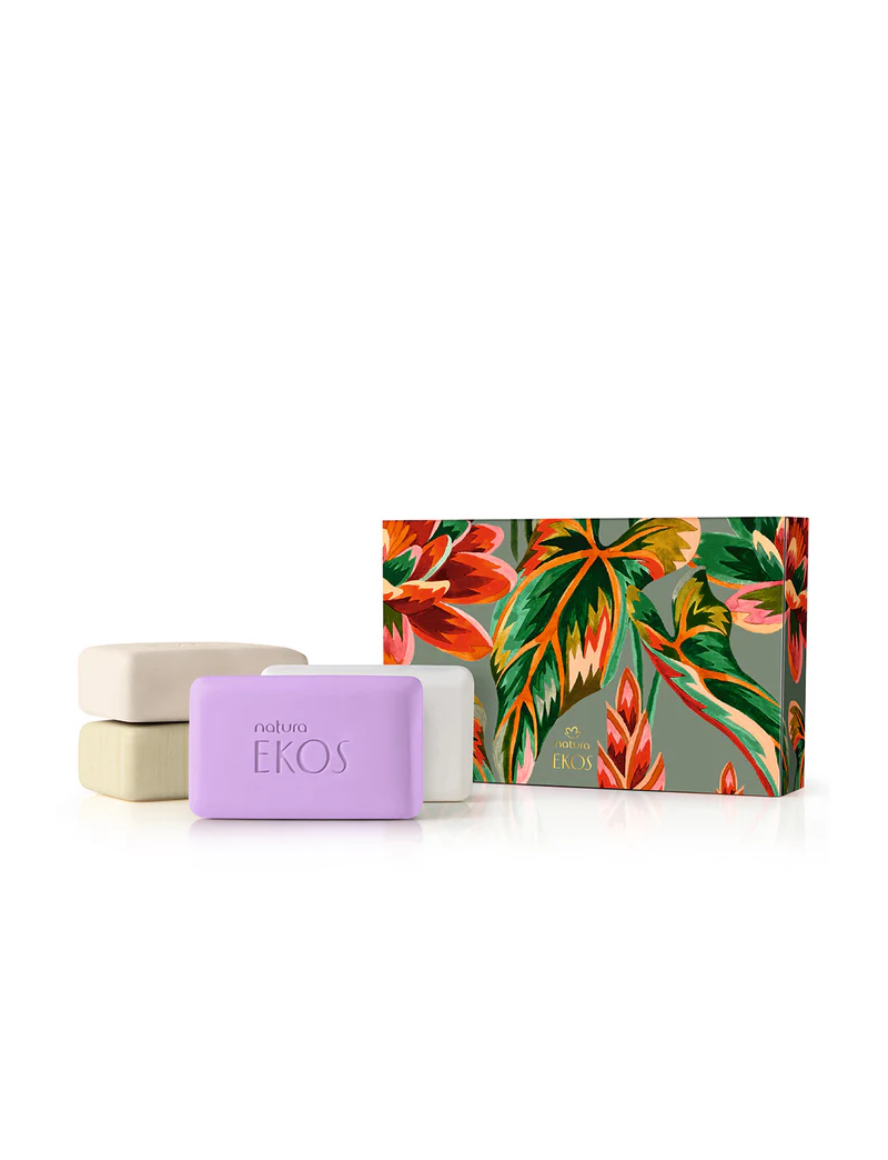 Presente Natura Ekos Sabonetes Exuber&acirc;ncia da Amaz&ocirc;nia, 4*100g