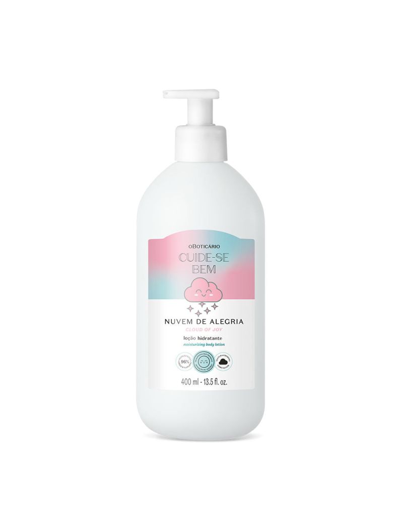 Lo&ccedil;&atilde;o Hidratante Corporal Cuide-se Bem Nuvem de Alegria, 400ml