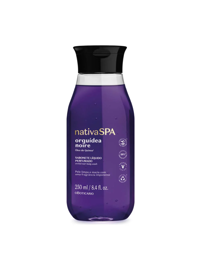 Sabonete L&iacute;quido Perfumado Nativa Spa Orqu&iacute;dea Noire, 250ml