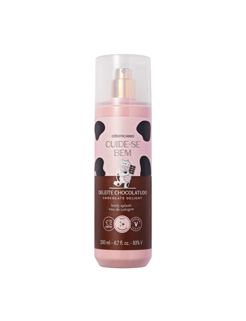 Body Splash Cuide-se Bem Deleite Chocolatudo, 200ml
