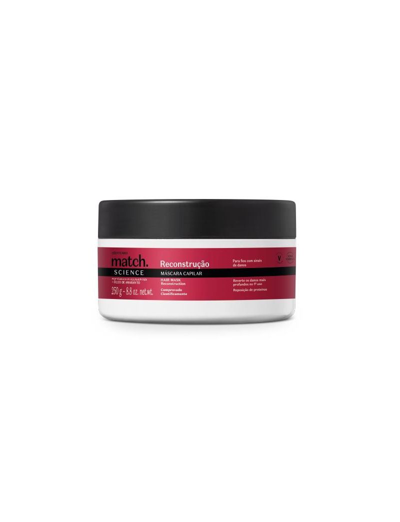 M&aacute;scara Capilar Match Science Reconstru&ccedil;&atilde;o, 250g