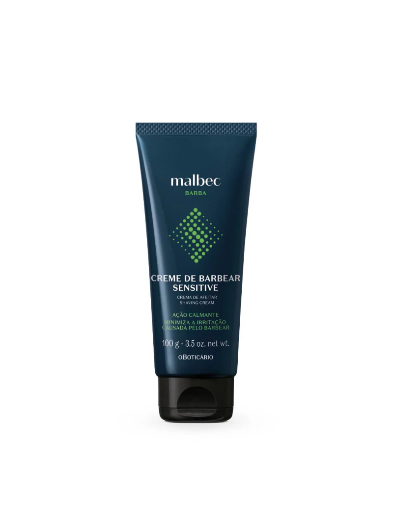 Creme de Barbear Malbec Club Sensitive, 100g