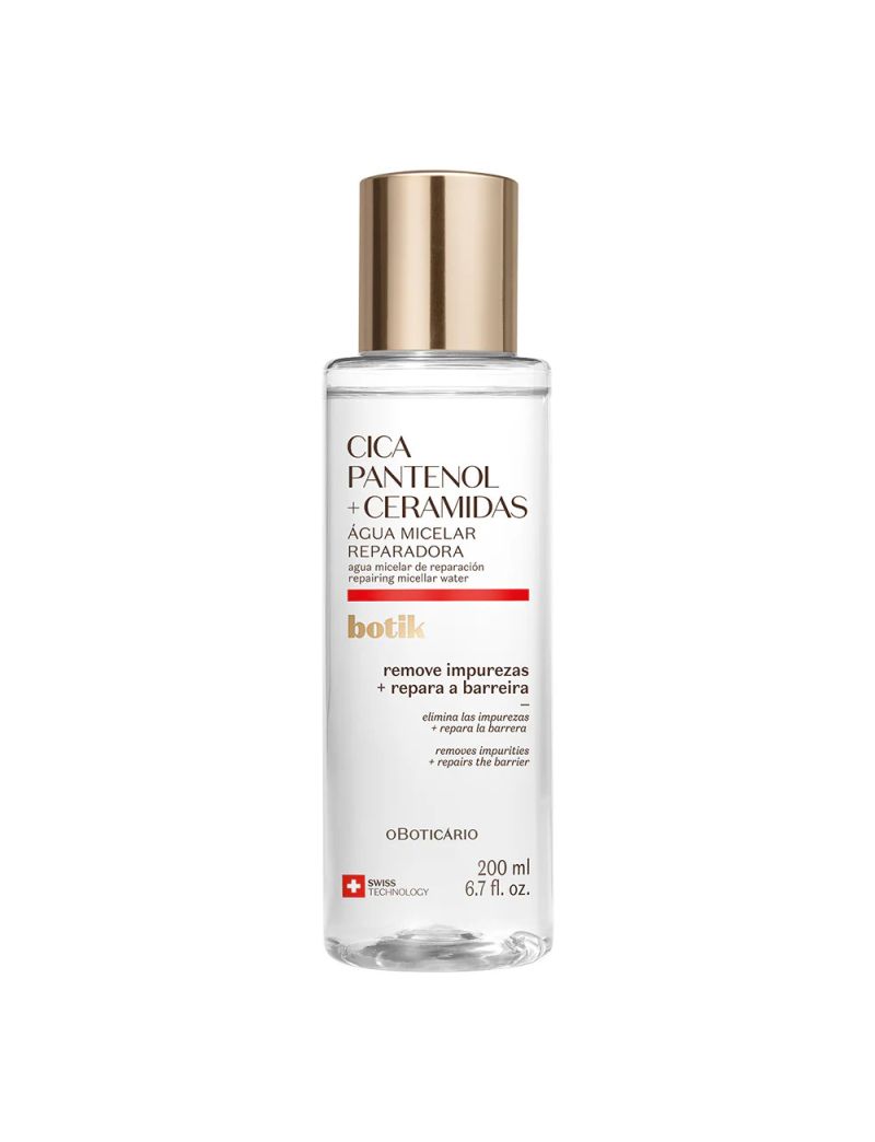 &Aacute;gua Micelar Reparadora Botik Cica Pantenol e Ceramidas 200ml