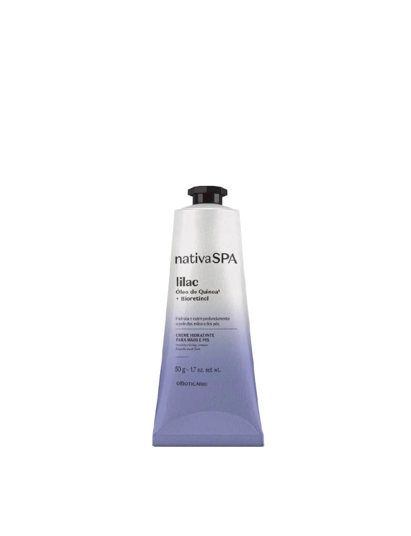 Creme Hidratante Para M&atilde;os e P&eacute;s Nativa SPA Lilac, 50g