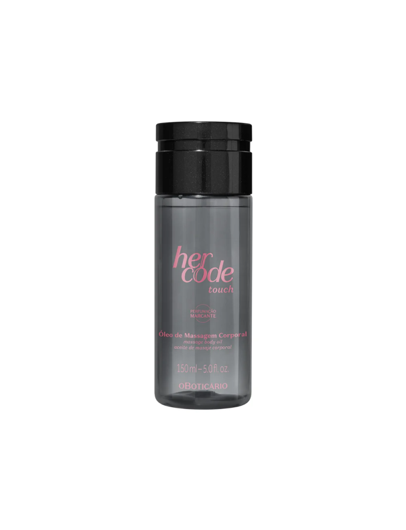 Óleo De Massagem Corporal Her Code Touch 150ml