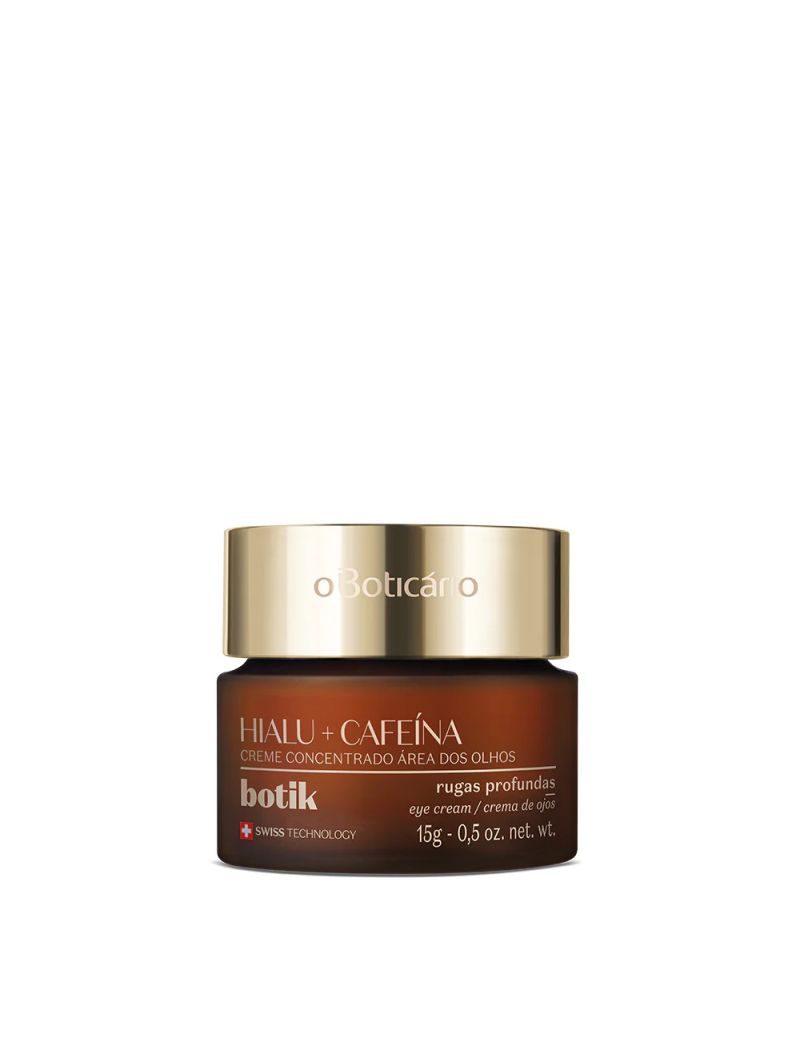 Creme Concentrado olhos Botik &Aacute;cido Hialur&oacute;nico/Cafe&iacute;na,15g
