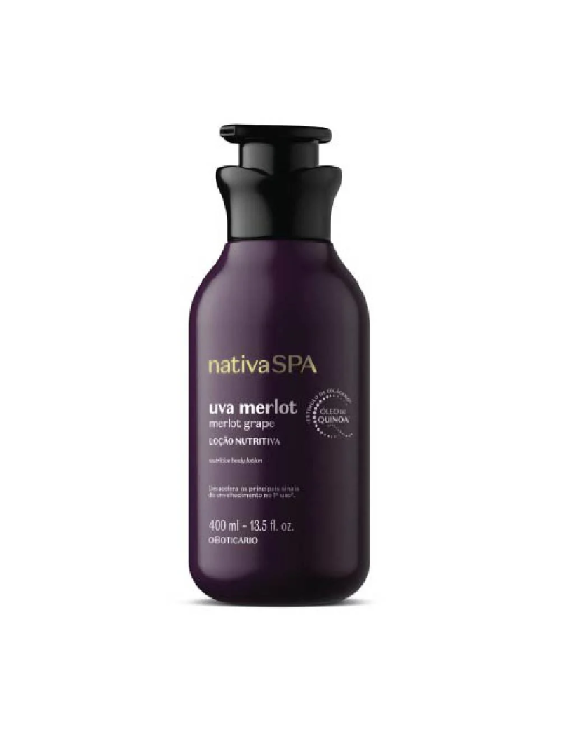 Lo&ccedil;&atilde;o Hidratante Corporal Nativa Spa Uva Merlot 400ml